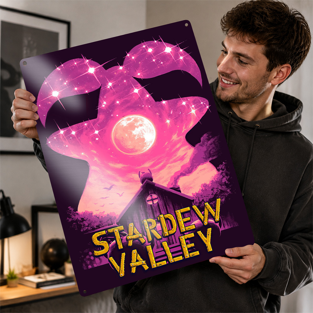 Custom Night Sky - Affiche imprimée en texture 3D Stardew