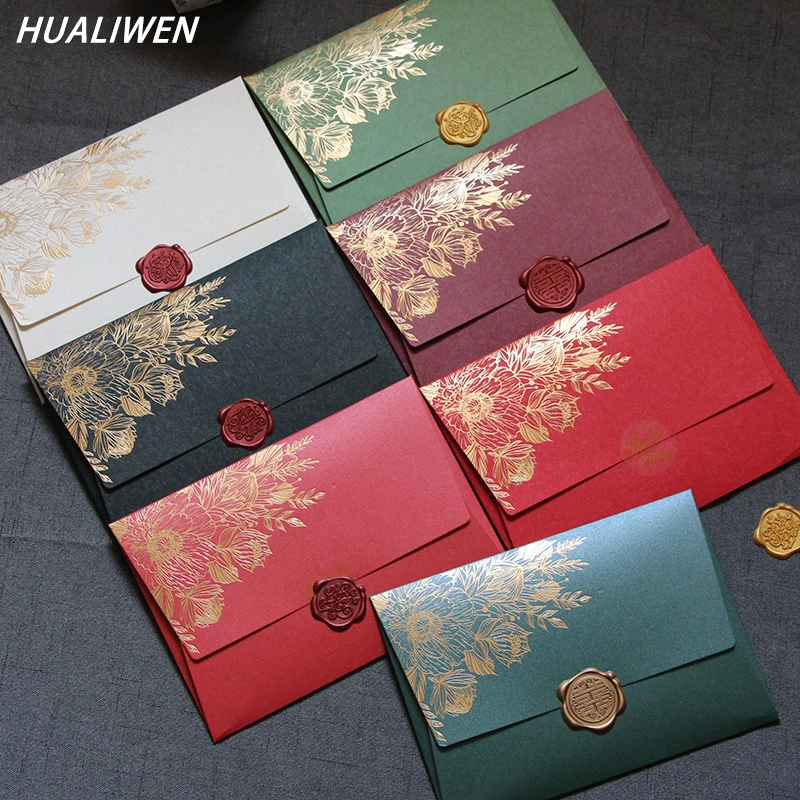 Wax Seal Letter Kit - Enveloppes en papier perlé de haute