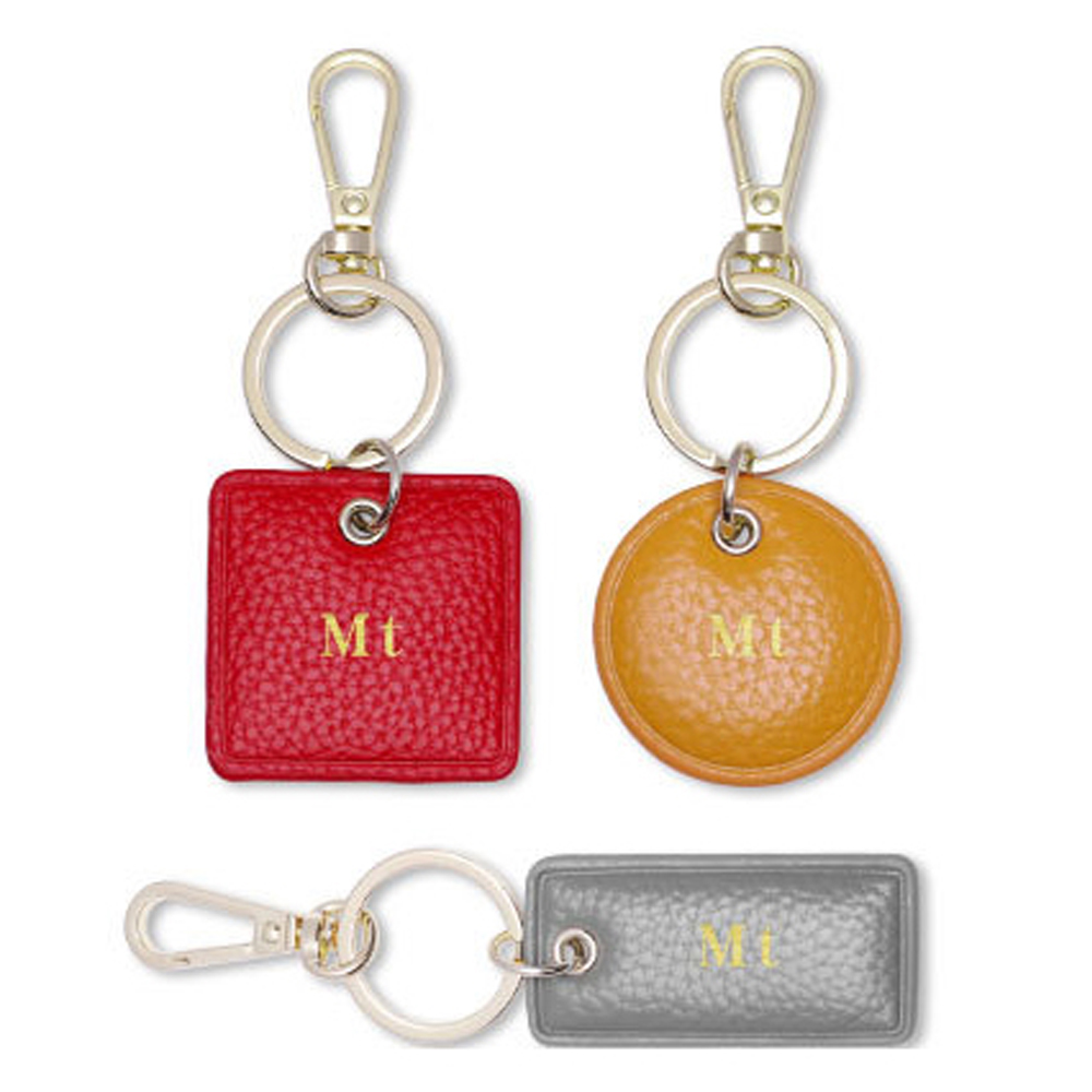 Monogram Keychain Leather - Porte-Clés en Cuir avec Lettres Personnalisées,
