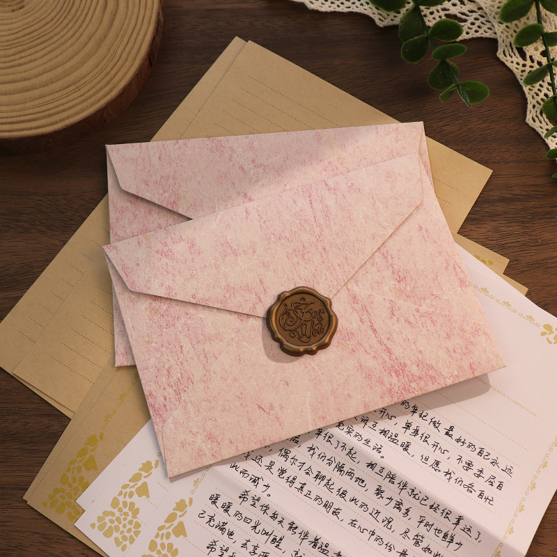 Enveloppe ombre dorée, 5 pièce - Wax Seal Letter Kit avis et prix