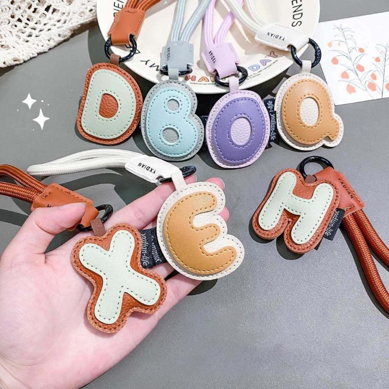 Porte-clés en cuir PU 26 lettr - Monogram Keychain Leather avis et prix