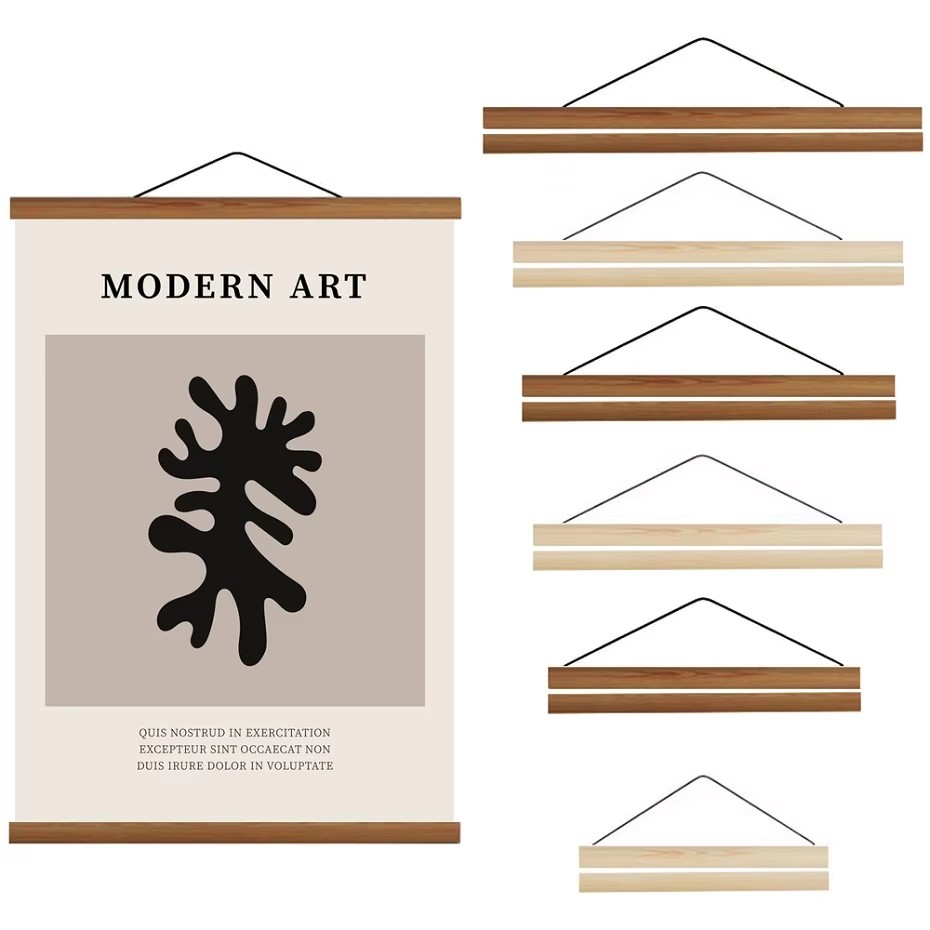 Cintre magnétique pour affiche - Engraved Wood Frame avis et prix