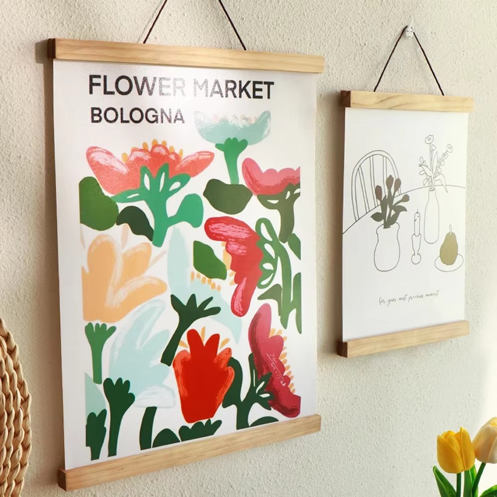 Cintre magnétique pour affiche - Engraved Wood Frame avis et prix
