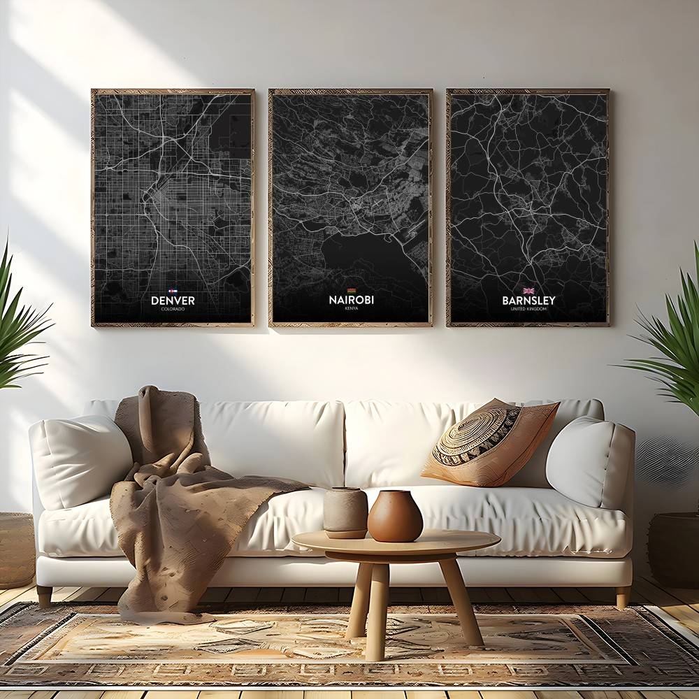 Affiche de carte de ville pers - Custom Map Poster avis et prix