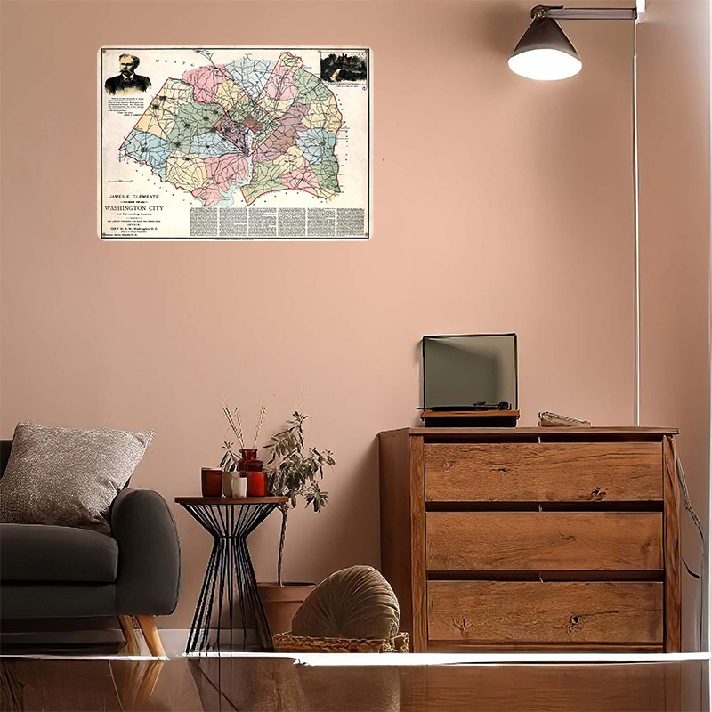 Affiche imprimée de la carte d - Custom Map Poster avis et prix