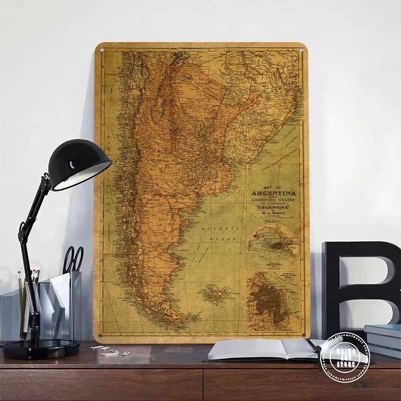 Affiche en étain avec carte vi - Custom Map Poster avis et prix