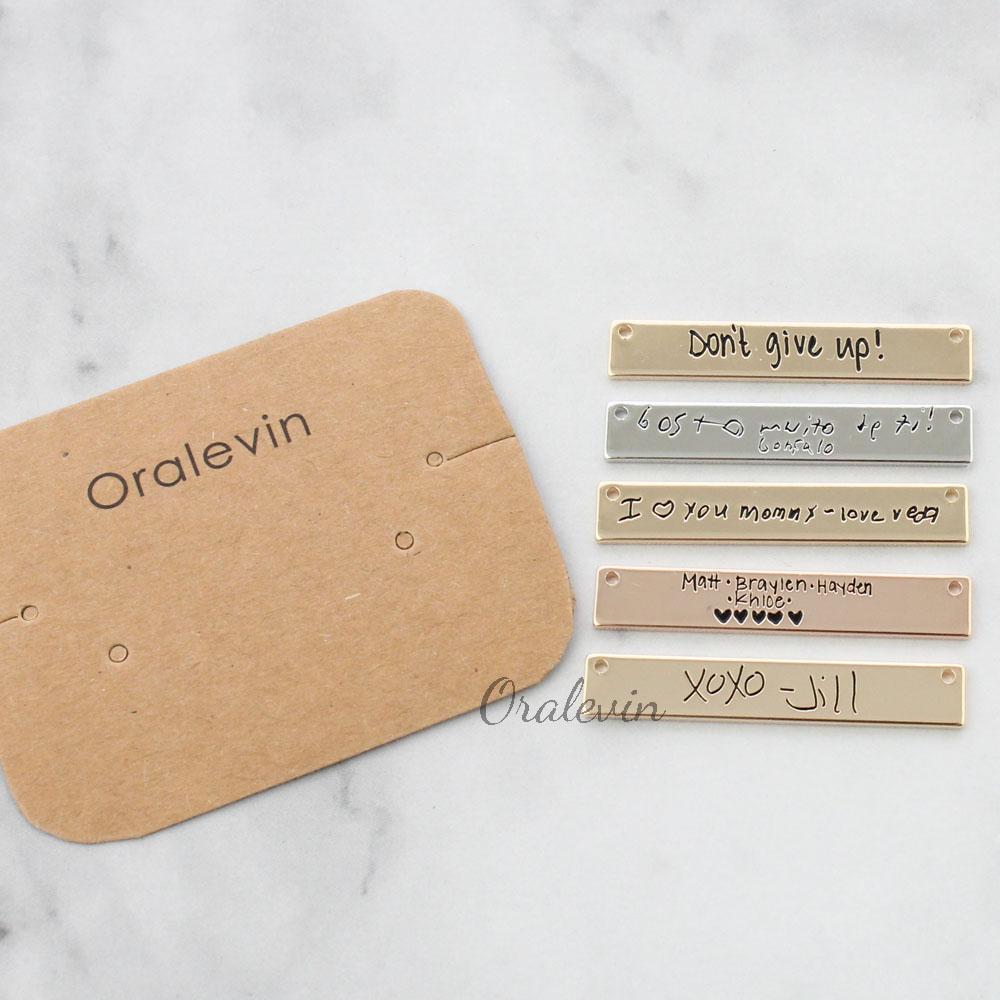 Collier personnalisé avec nom  - Handwriting Necklace Bar avis et prix