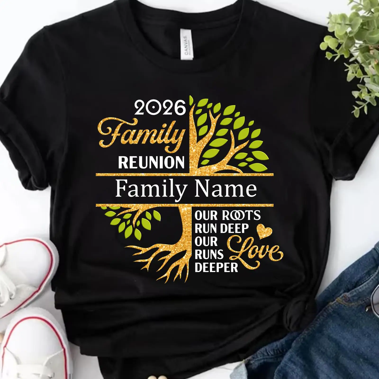 T-shirt personnalisé réunion d - Family Tree Print avis et prix