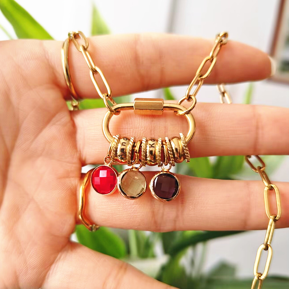 Collier à breloques personnali - Birth Flower Necklace avis et prix